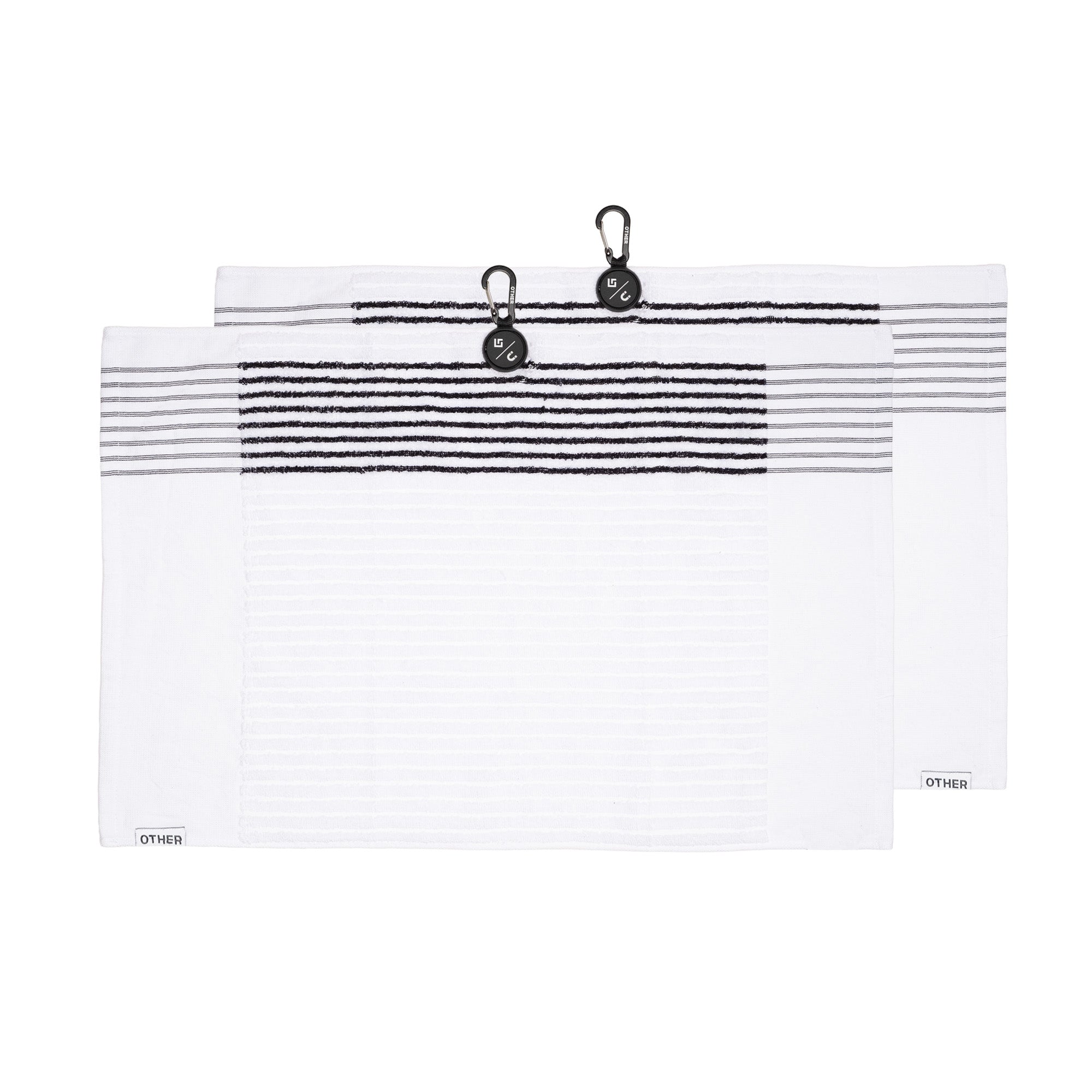 Magnetic Cotton Towel - White / Navy