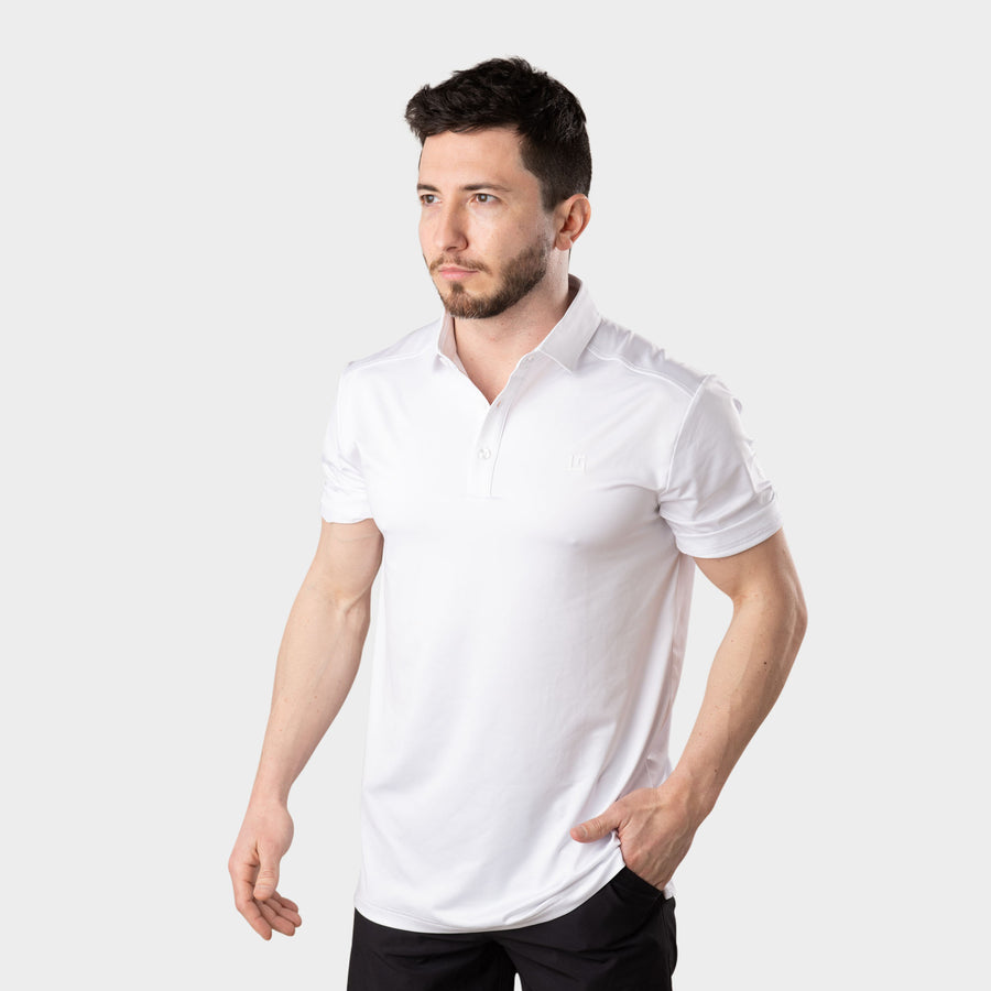 White Performance Polo
